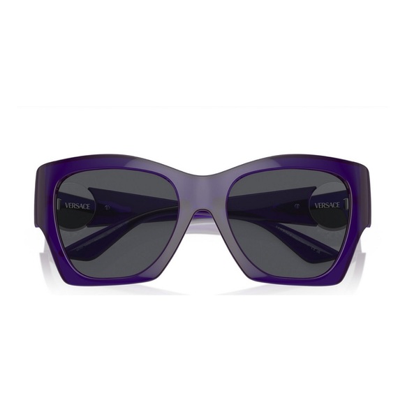 Versace PURPLE MEDUSA RUNWAY SQUARED SUNGLASSES — Includes Versace Hard Case - Picture 5 of 8